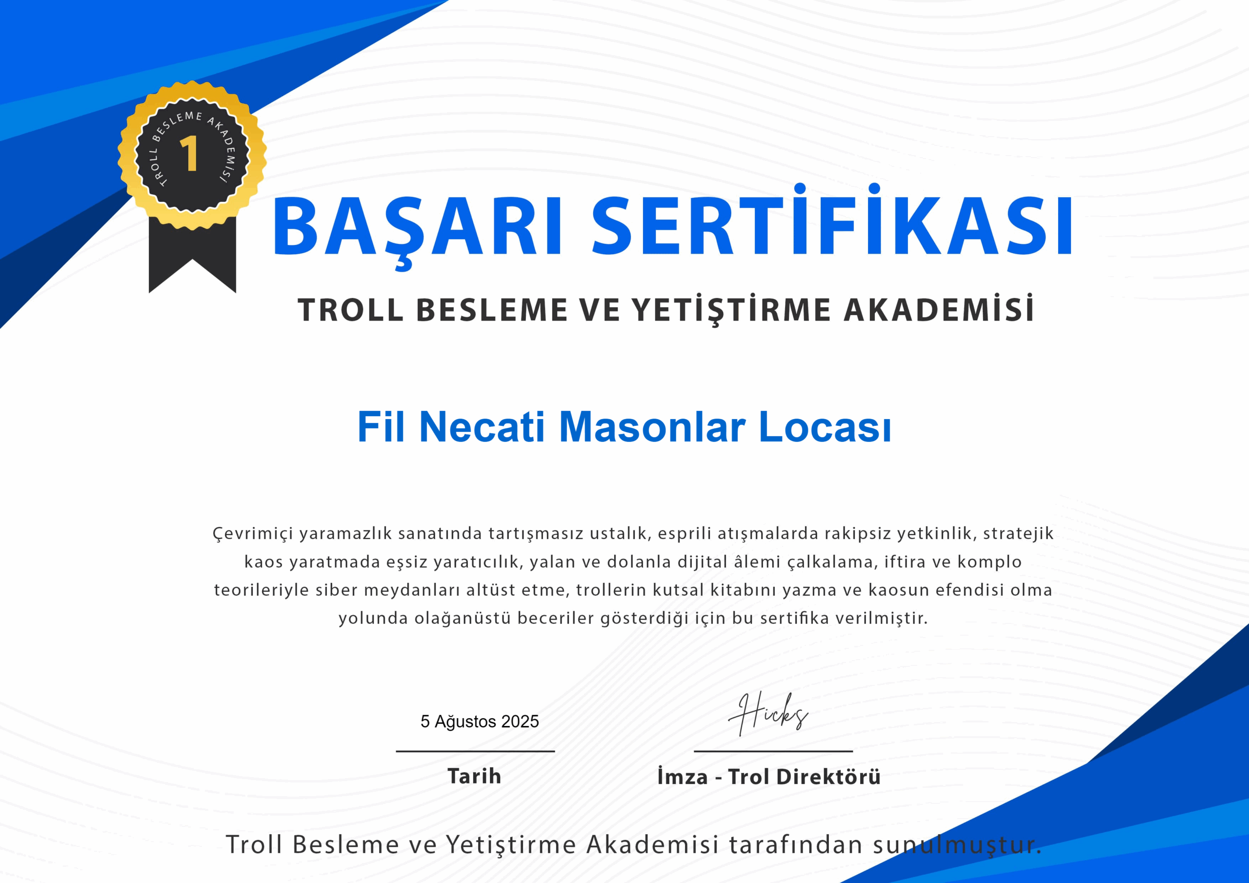 Necati Sertifikası